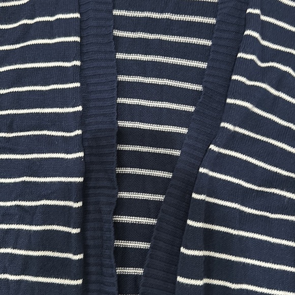 Navy and white striped cardigan - Picture 3 of 7